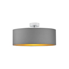 LYSNE.PL Plafond WENECJA GOLD fi 50 cm 3xE27, chromový rám, tmavě modrá