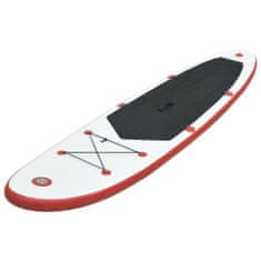 Vidaxl Nafukovací Stand Up Paddleboard (SUP) červenobílý