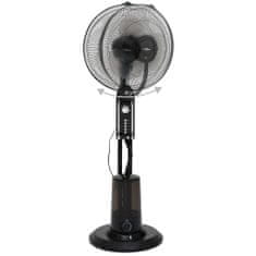 Greatstore Stojanový mlhový ventilátor 3 rychlosti foukání černý