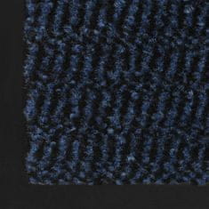Greatstore Protiprachová obdélníková rohožka všívaná 40x60cm modrá