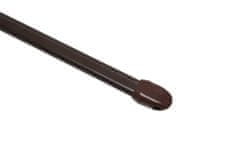 SP TREND Vitrážní tyč roztažná, plochá 11 mm, dl. 80-115 cm, hnědá