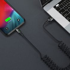 Mcdodo MCDODO KABEL USB-C SPIRÁLOVÁ PRUŽINA RYCHLÉ NABÍJENÍ USB TYPU C VEDL 2M