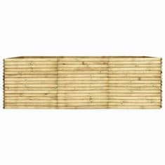 Greatstore Vyvýšený záhon 300 x 150 x 96 cm impregnované borové dřevo