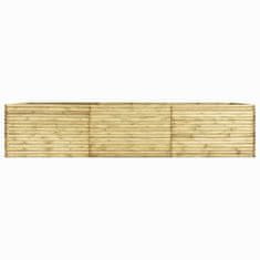 Greatstore Vyvýšený záhon 450 x 150 x 96 cm impregnované borové dřevo