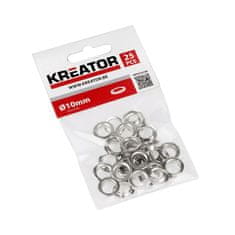 Kreator KRT616108 - Kroužky hliník 10mm 25ks