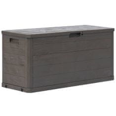 Greatstore Zahradní úložný box hnědý 280 l