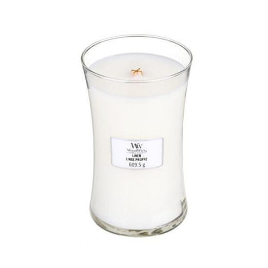 Woodwick Vonná svíčka váza Linen 609,5 g