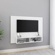 Greatstore Nástěnná TV skříňka bílá 120 x 23,5 x 90 cm dřevotříska