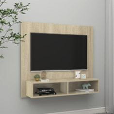 Greatstore Nástěnná TV skříňka dub sonoma 102 x 23,5 x 90 cm dřevotříska