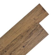 Vidaxl Samolepicí podlahová krytina PVC 5,21 m2 2 mm ořechově hnědá