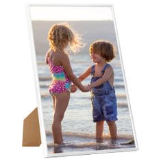 Greatstore Fotorámečky koláž 3 ks na zeď nebo stůl bílé 21 x 29,7 cm MDF