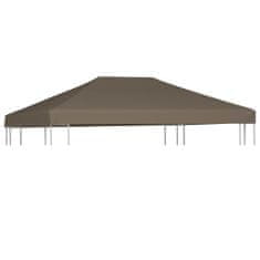 Greatstore Střecha na altán 310 g/m2 3 x 3 m barva taupe