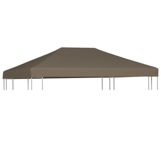 Greatstore Střecha na altán 310 g/m2 3 x 3 m barva taupe