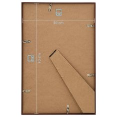 Greatstore Fotorámečky koláž 3 ks na zeď nebo stůl bronzové 50 x 70 cm MDF