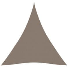 Greatstore Stínící plachta oxfordská látka trojúhelníková 3x3x3 m taupe