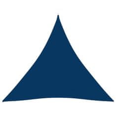 Greatstore Stínící plachta oxfordská látka trojúhelníková 4x4x4 m modrá