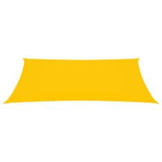 Greatstore Stínící plachta oxfordská látka obdélníková 2 x 5 m žlutá