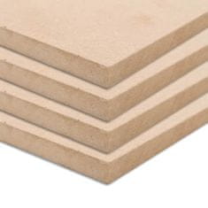 shumee Desky z MDF 4 ks čtvercové 60 x 60 cm x 25 mm