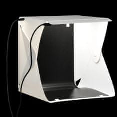 Greatstore Skládací LED softbox pro foto studio 23 x 25 x 25 cm bílý