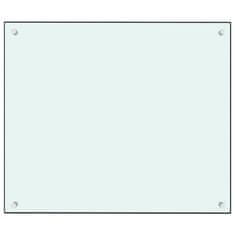 shumee Kuchyňský panel bílý 70 x 60 cm tvrzené sklo
