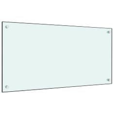 shumee Kuchyňský panel bílý 80 x 40 cm tvrzené sklo