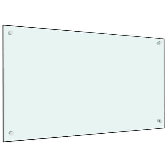 Vidaxl VidaXL Kuchyňský ochranný panel, Bílá, 90x50 cm, Tvrzené sklo