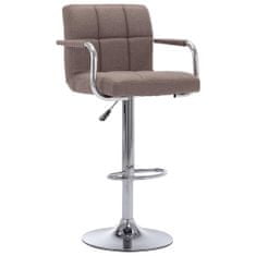 Greatstore 283418 Bar Stool Taupe Fabric