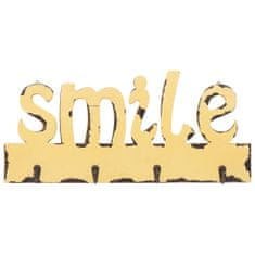 Greatstore Nástěnný věšák SMILE 50 x 23 cm