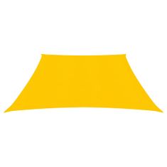 Greatstore Stínící plachta 160 g/m2 žlutá 3/4 x 2 m HDPE