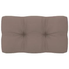 Greatstore Poduška na pohovku z palet taupe 70 x 40 x 12 cm