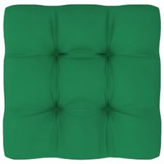 Greatstore Poduška na pohovku z palet zelená 50 x 50 x 12 cm
