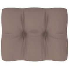 Greatstore Poduška na pohovku z palet taupe 50 x 40 x 12 cm