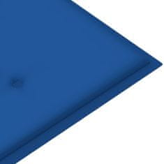 Greatstore Poduška na zahradní lavici královsky modrá 100x50x4 cm textil