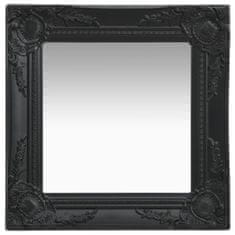 Vidaxl Nástěnné zrcadlo barokní styl 40 x 40 cm černé
