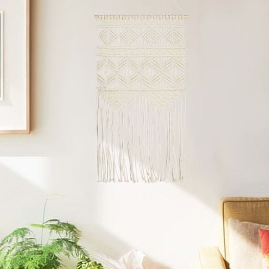 shumee vidaXL Macrame Wall 40 x 80 cm Bavlna