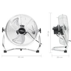 Vidaxl Podlahový ventilátor 3 rychlosti 40 cm 40 W