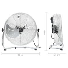 Vidaxl Podlahový ventilátor 3 rychlosti 55 cm 100 W