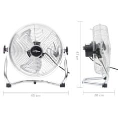 Vidaxl Podlahový ventilátor 3 rychlosti 45 cm 50,7 W