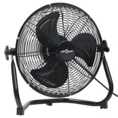 Greatstore Podlahový ventilátor 3 rychlosti 55 cm 100 W černý