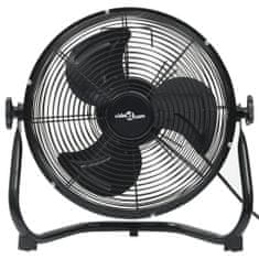 Greatstore Podlahový ventilátor 3 rychlosti 60 cm 120 W černý