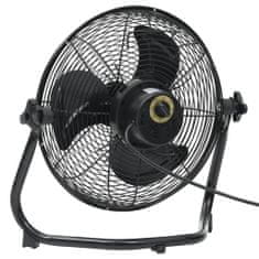 Greatstore Podlahový ventilátor 3 rychlosti 60 cm 120 W černý