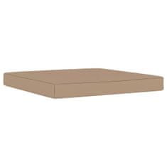 Greatstore Poduška na nábytek z palet 60 x 61,5 x 6 cm taupe textil