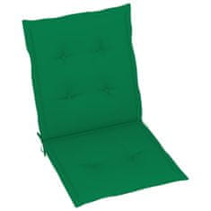 Vidaxl Polstry na zahradní židle 2 ks zelené 100 x 50 x 4 cm