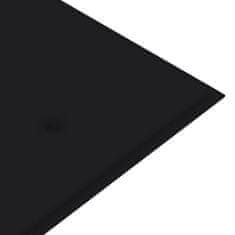 Vidaxl Polstr na zahradní lavici černý 150 x 50 x 4 cm