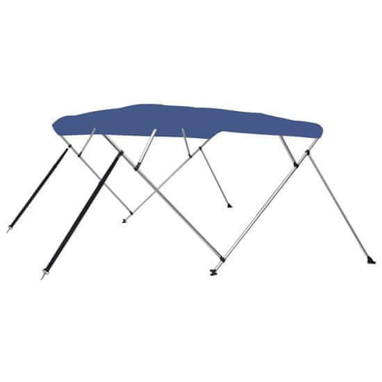 Vidaxl Bimini stříška se 4 oblouky modrá 243 x 196 x 137 cm