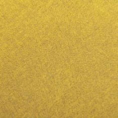 Vidaxl Barové židle 2 ks hořčicově žluté textil