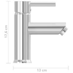 Vidaxl Koupelnová umyvadlová vodovodní baterie pochromovaná 130x176 mm