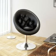 Greatstore Barová židle černá umělá kůže