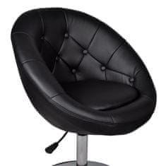 Greatstore Barová židle černá umělá kůže