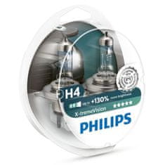 Philips 12V H4 60/55W P43T X-treme Vision +130% Box